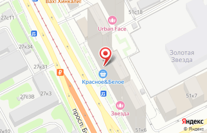 Магазин Красное & Белое в Москве на карте