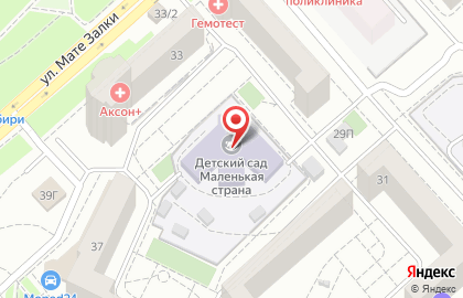 Массажный салон в Красноярске на улице Мате Залки на карте