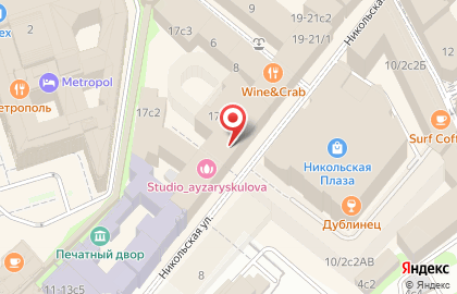 Меркурий на Никольской улице на карте