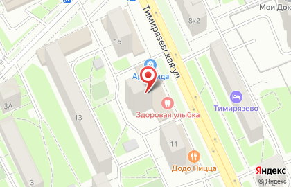 Артемида на Тимирязевской улице на карте