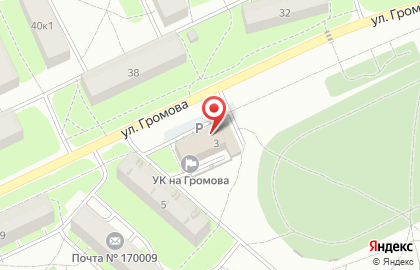 Торгово-монтажная компания ТверьМеталлКомплект на улице Громова на карте