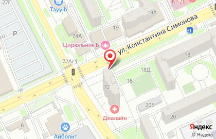 Билборды (6х3 м) от РА Экспресс-Сити в Дзержинском районе на карте