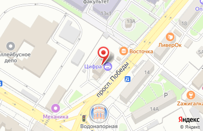 Кофейня Coffee Like на проспекте Победы в Центральном районе на карте