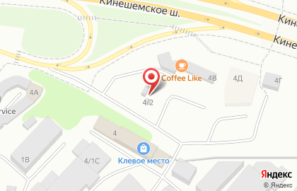 Автостоянка в Костроме на карте