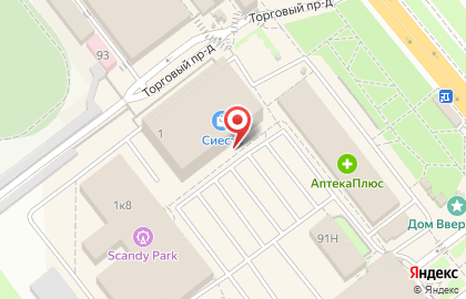 Банкомат СберБанк в Торговом проезде на карте