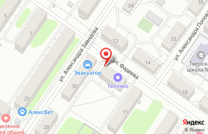 Юридическая фирма Одиссей на улице Фадеева на карте