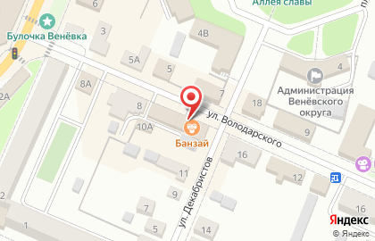 Мировые судьи г. Венев на карте