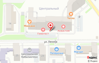 Суши-бар Моккано на улице Ленина на карте