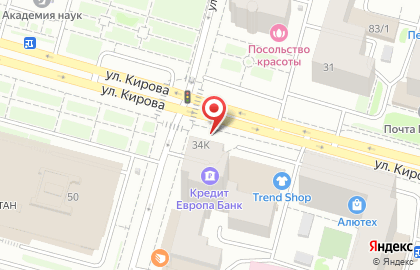Киоск по продаже цветов в Кировском районе на карте