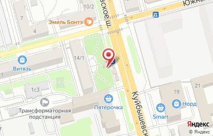 Магазин цветов Цветочный блюз в Октябрьском округе на карте