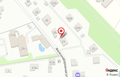 Уют на Железнодорожной улице на карте
