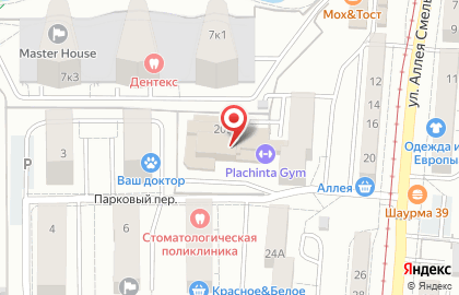 Детский клуб Голливуд на карте