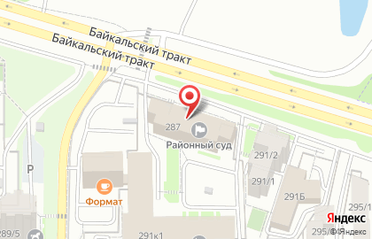 Октябрьский районный суд г. Иркутска на карте