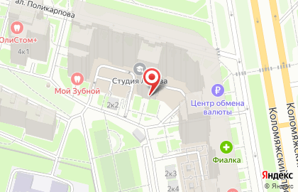 Агентство недвижимости Кристалл на аллее Поликарпова на карте