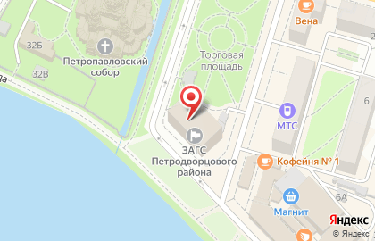 ЗАГС Петродворцового района в Петродворцовом районе на карте
