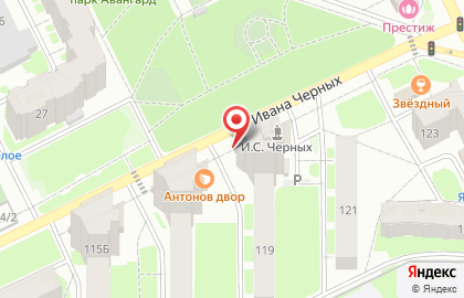 СберБанк на улице Ивана Черных на карте