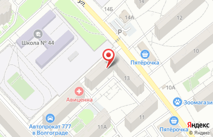 Служба эвакуации в Центральном районе на карте