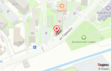 Продуктовый магазин Саяны на улице Горького на карте
