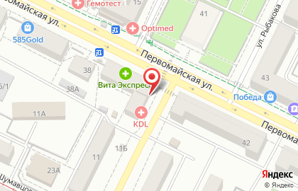 Магазин-салон Зиг-Заг на Первомайской улице на карте