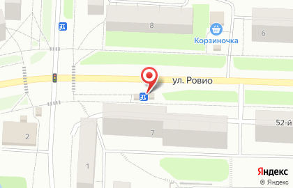 Киоск по продаже фруктов и овощей в Петрозаводске на карте
