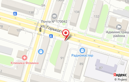 Мебельный магазин в Твери на карте