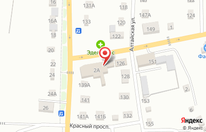 Супермаркет Фасоль на Алтайской улице на карте