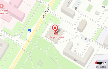 Супермаркет Полушка на улице Мира на карте