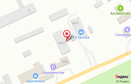Автосервис FIT SERVICE на Октябрьской улице в Ордынском на карте