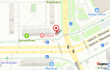 Офис продаж Билайн на проспекте Ленина на карте