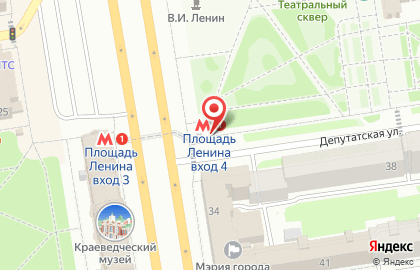 ОАО Банкомат, АКБ Абсолют Банк на улице Ленина на карте
