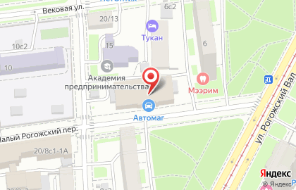 Салон-ателье Shapa на улице Рогожский Вал, 6 к 2 на карте