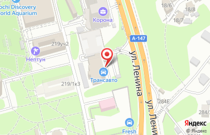 Автоцентр Трансавто в Адлерском районе на карте