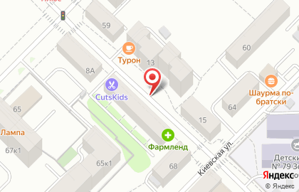Детская парикмахерская CUTS KIDS на улице Котовского на карте