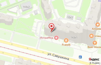 Супермаркет Дикси в Приморском районе на карте