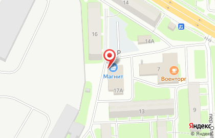 Супермаркет Магнит в Пскове на карте