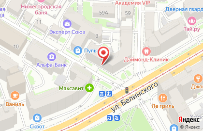 Салон оптики Катти Сарк в Нижегородском районе на карте
