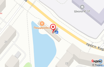 Магазин и киоск молочных продуктов Тулома на проспекте Кирова на карте