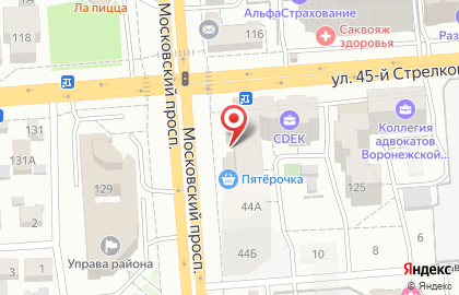 Магазин Красное & Белое в Воронеже на карте