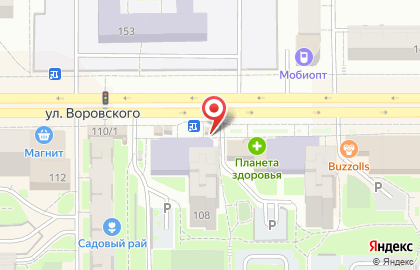 Сытный двор на улице Воровского на карте