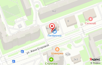 Автошкола АвтоСити на улице Жени Егоровой на карте