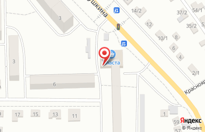 Магазин продуктов Вечный зов на улице Пушкина на карте