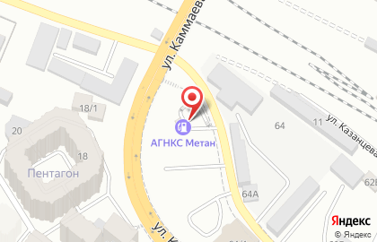 Заправочная станция в Кировском районе на карте