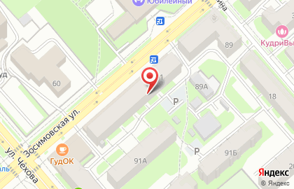 АллеЯ на Зосимовской улице на карте