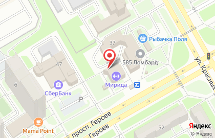 Мирида на карте