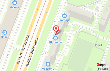 Компания по праздничному оформлению Шариков в Выборгском районе на карте
