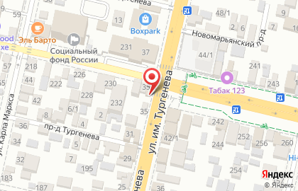 Магазин Профи на улице Тургенева на карте