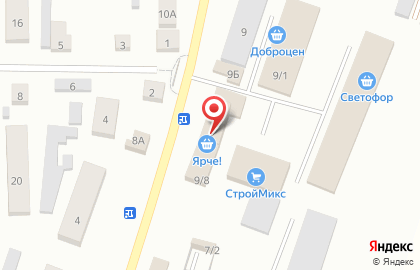 Супермаркет Ярче! на Московской улице на карте
