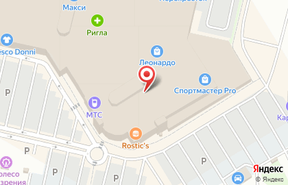 Сеть линзоматов Spar на карте