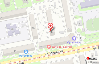 Бийский Городской Союз Художников Алтая на улице Петра Мерлина на карте