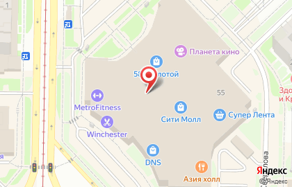 Химчистка Ласка в Центральном районе на карте